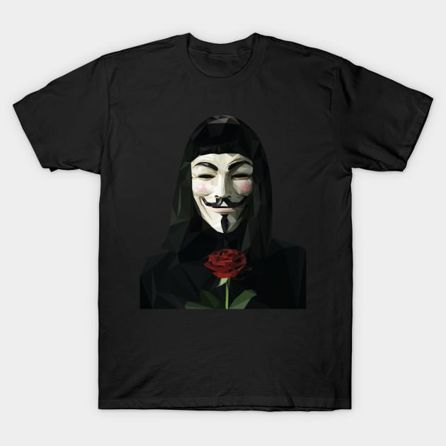 V for Vendetta T-Shirt by Hermanitas Design